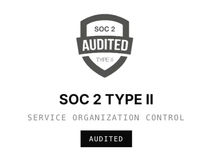 SOC 2 Type II — Service Organization Control, audited