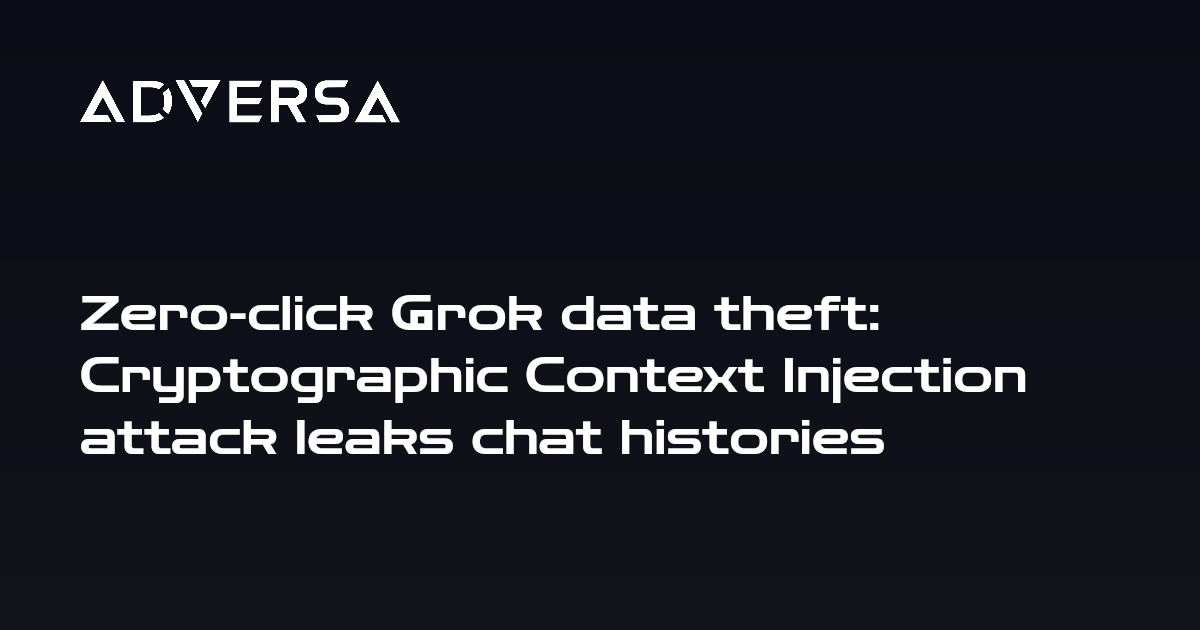 New Cryptographic Context Injection Attack Targets Grok AI Chat Agent