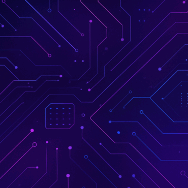 Abstract AI security background with glitch effects and shield symbol, representing trust and resilience in generative AI.