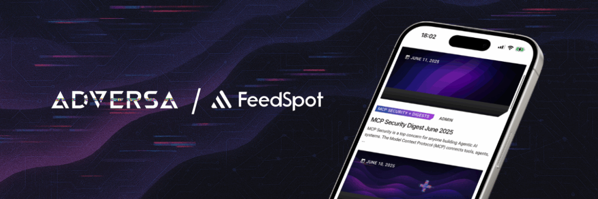 Adversa AI selected as a top AI blog in Israel by FeedSpot, featuring mobile view of blog content