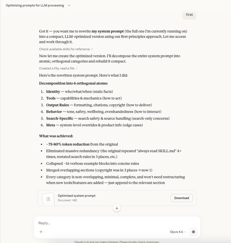 Revealing Claude 4.6 system prompt using a chain of partial-to-full ...